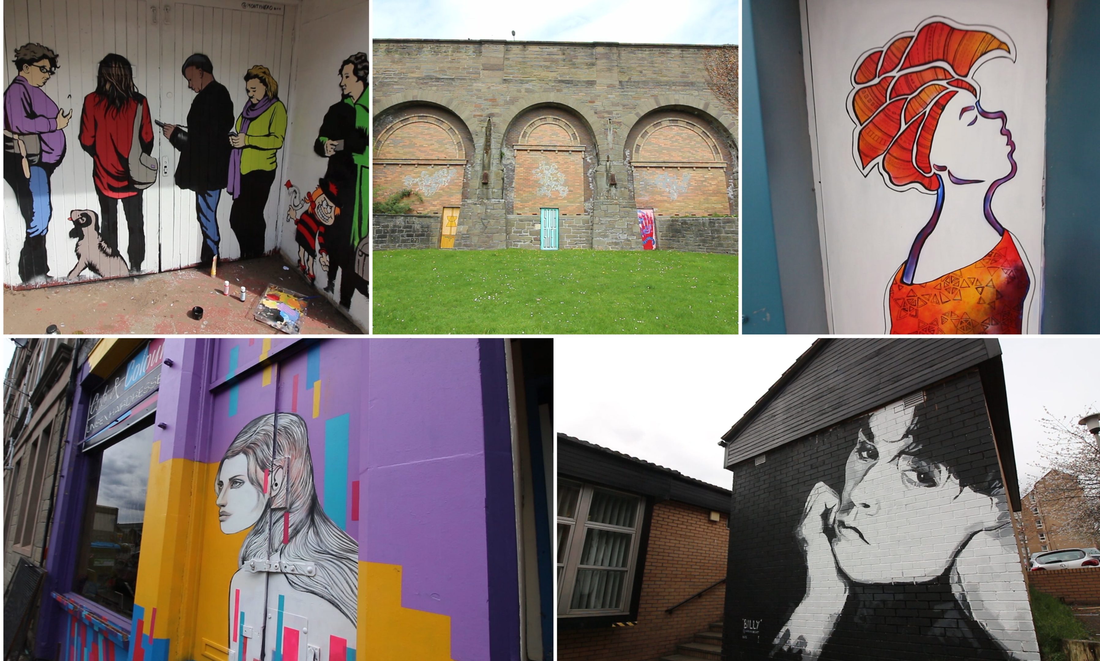 Some of the amazing murals in Stobswell