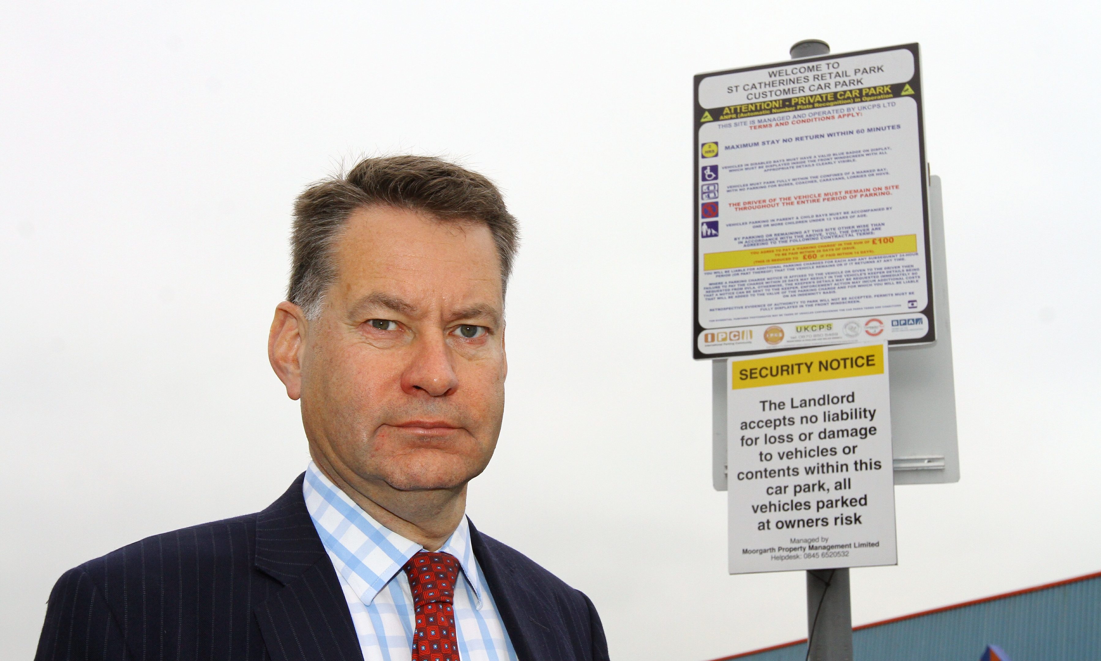 MSP Murdo Fraser at St Catherines Retail Park in Perth