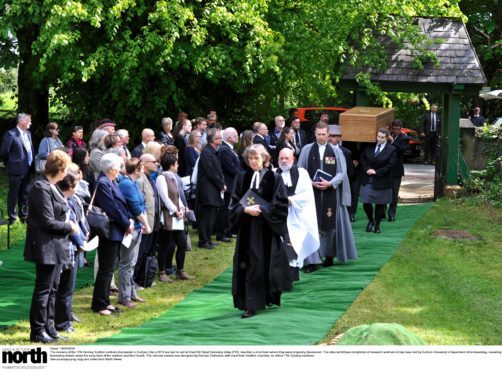 The remains of the 17th Century Scottish soldiers discovered in Durham City in 2013 are laid to rest at Elvet Hill Road Cemetery.