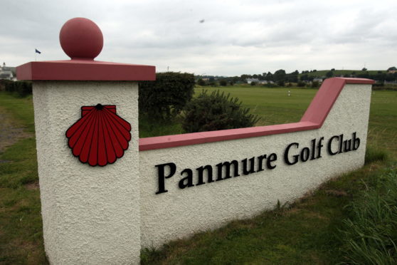 The entrance to Panmure Golf Club, at Barry.
