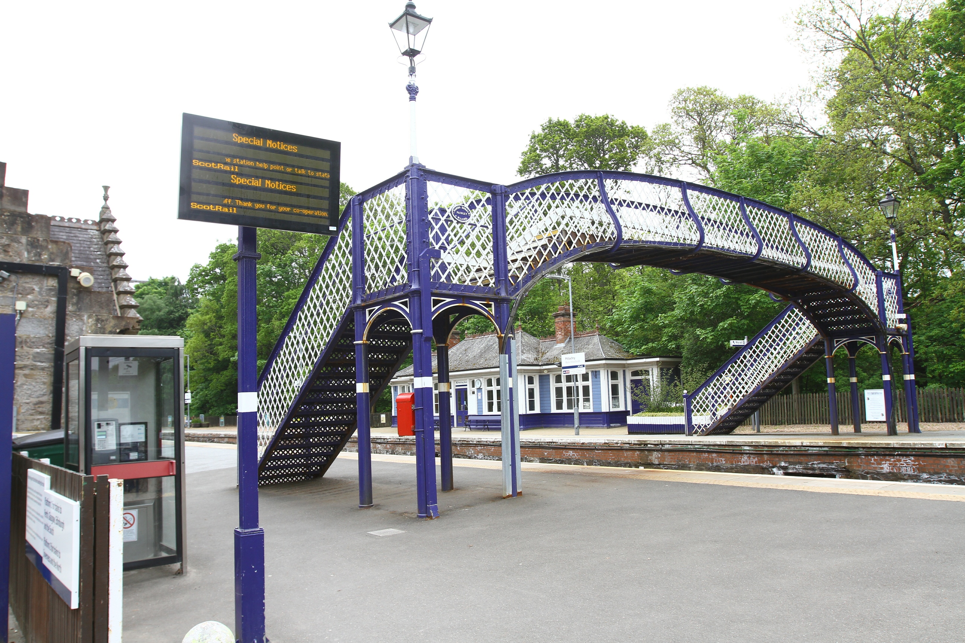 The platform at Pitlochry will be extended under the improvement scheme