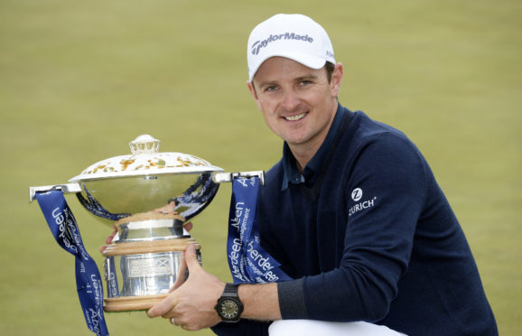 Justin Rose is hoping to get his hands on the Scottish Open trophy again at Gullane in July.