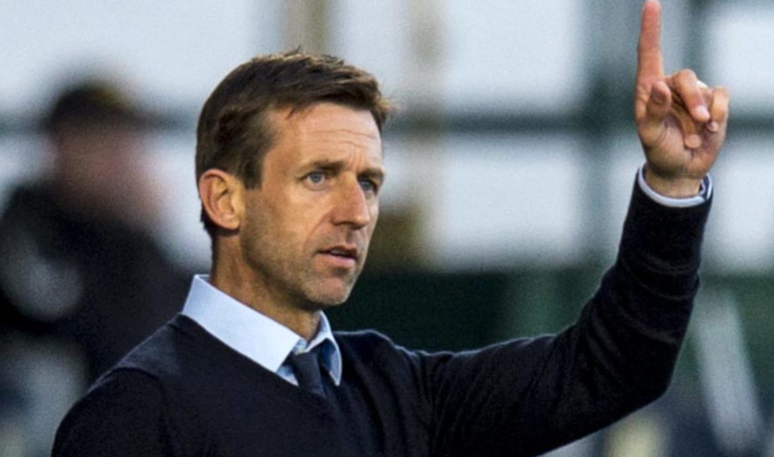 Neil McCann points the way after Dundee beat Ross County.