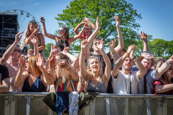 Crowds loving the music from Amy MacDonald.