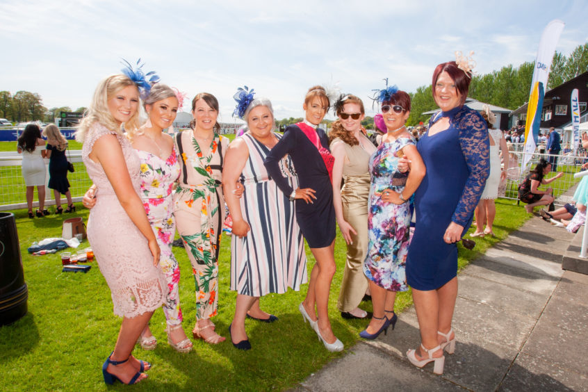Alexandra Christie, Shannon McCrae, Gayle McDonald, Gemma Brown, Carrie Welch (birthday girl), Lynsey Winchester, Cath Young and Pam Whyte (all from Perth).