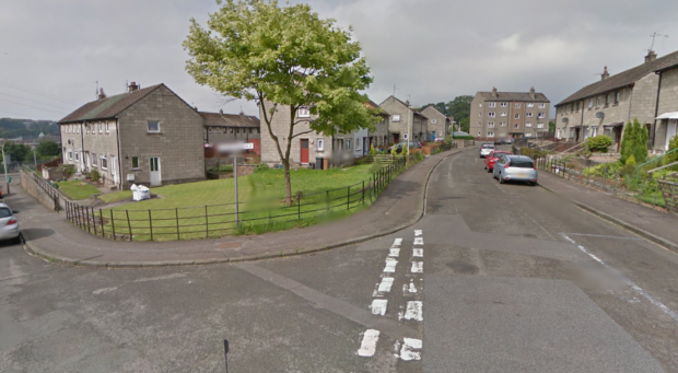 The junction of Buttars Terrace and Brownhill Street in Charleston, where the incident was said to have happened.