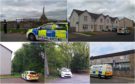Some of the sites sealed off by police investigating the death of Annalise Johnstone.