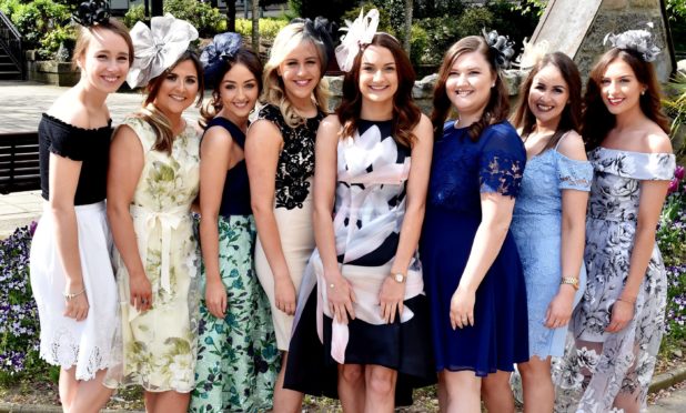 A group of women at last year's Ladies Day at Perth Racecourse.