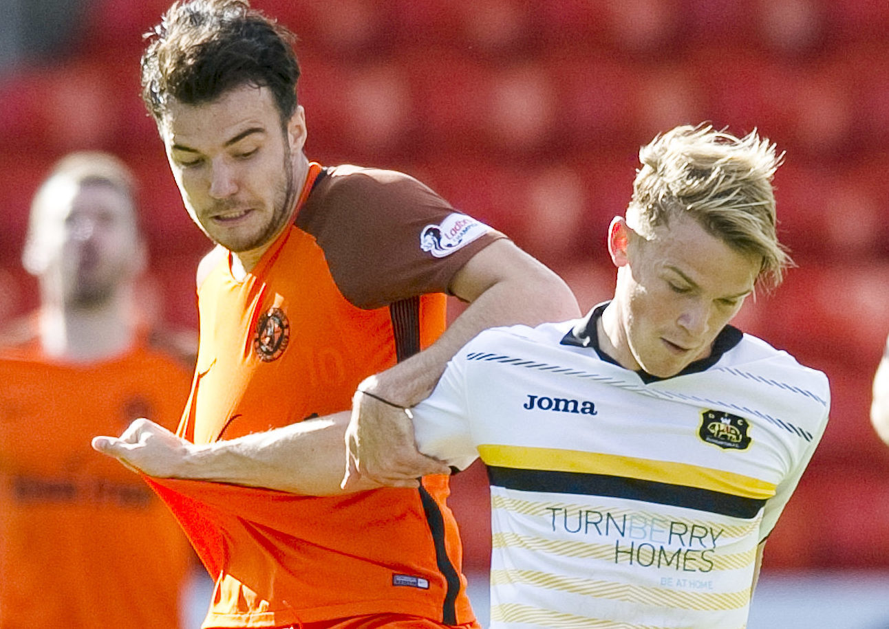 Sam Wardrop in action against Dundee United.