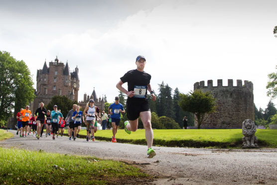 Graeme Brown from Alyth went out in front from the start and went on to win the event.