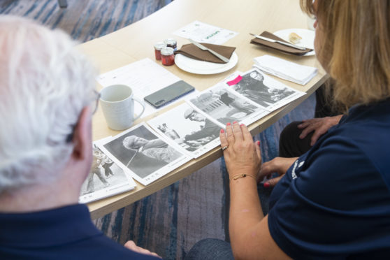 The Carnoustie Golf Memories group, a group organised for those battling dementia.