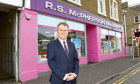 Davidsons managing director Allan Gordon outside RS McPherson of Broughty Ferry