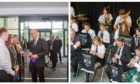John Swinney at the official opening of the new Baldragon Academy