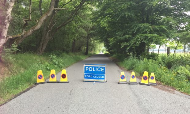 A fresh road closure has appeared near Loch of Kinnordy