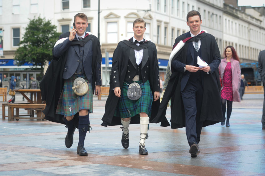 Graduates Mark Rankin, Neil Marshall and Craig Noteman