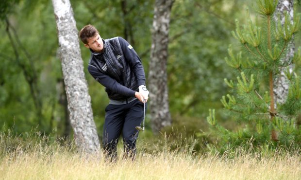 David Law came oput of the rough to retain the lead at the SSE Scottish Hydro Challenge.