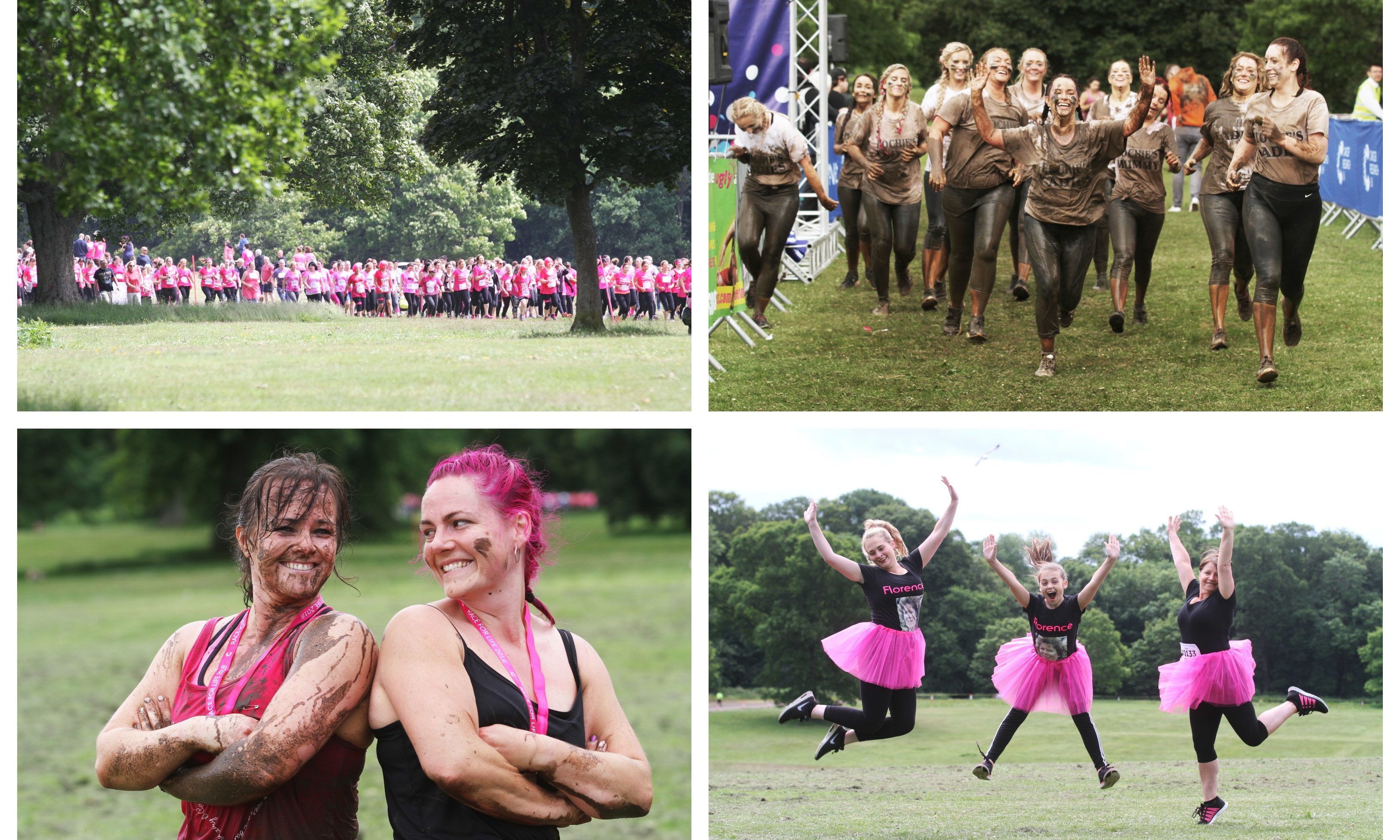 The Race for Life/Pretty Muddy events were held at Camperdown Park
