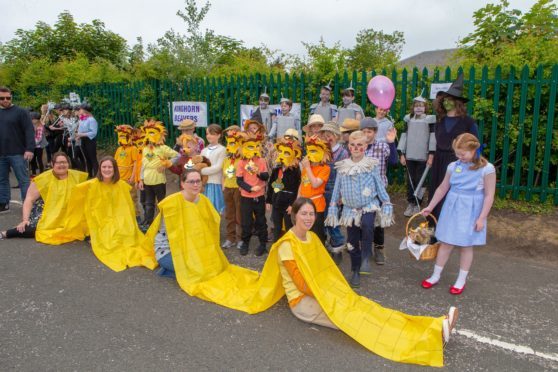 Kinghorn Gala Day - fancy dress winners the Beavers, Cubs and Scouts.