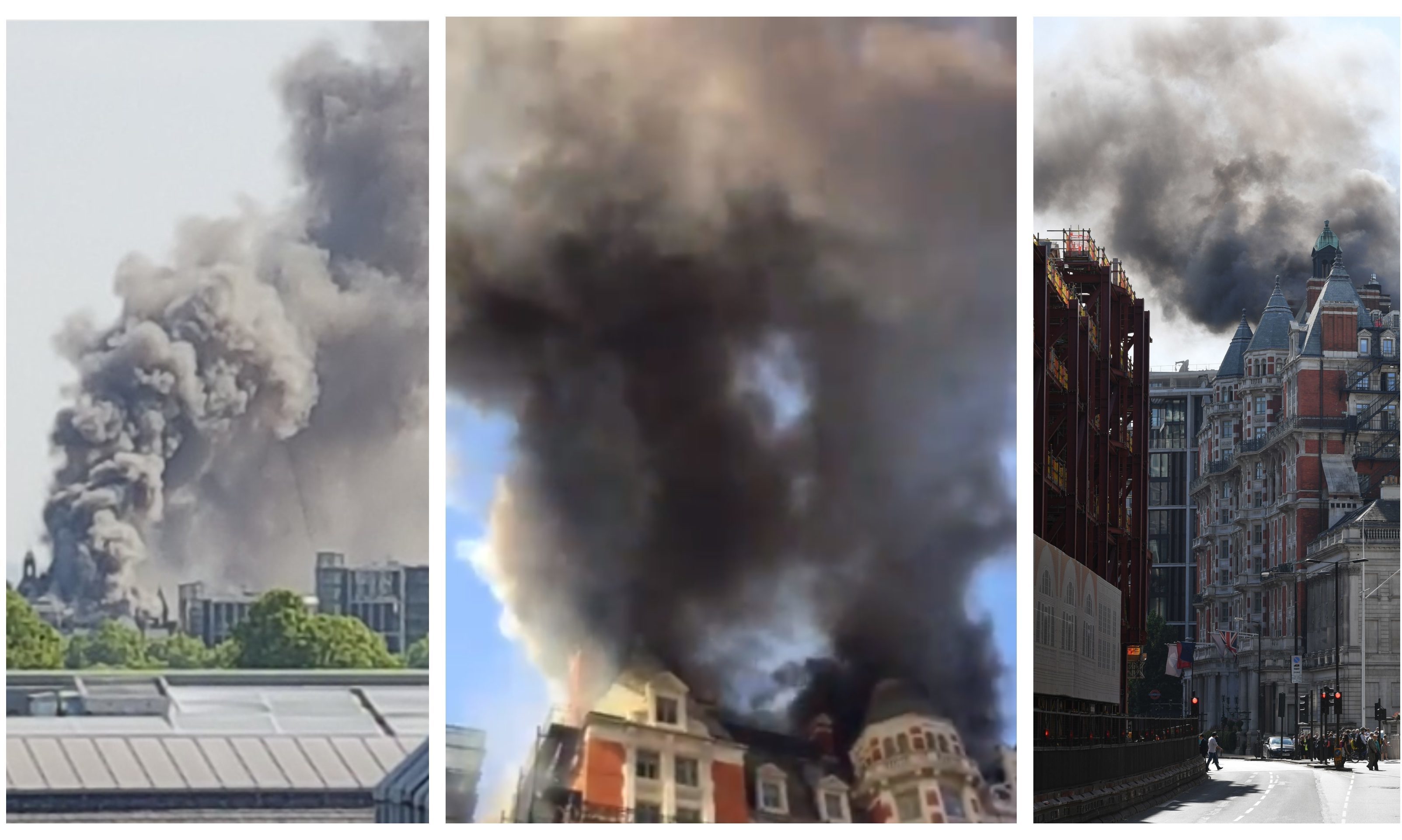 The fire in London