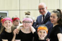 Deputy First Minister John Swinney with Tulloch Primary School pupils.