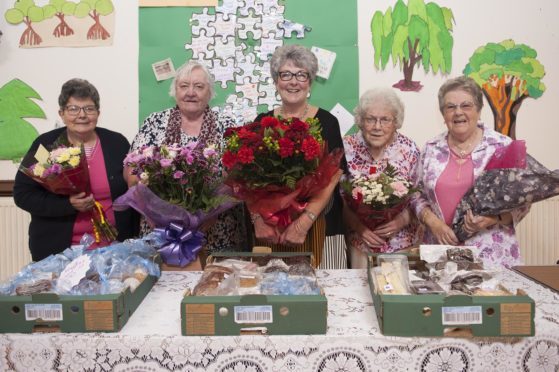 Isabell Fowlie, Iris Mair, Ann Thomson, Betty Watson and Helen Anderson.