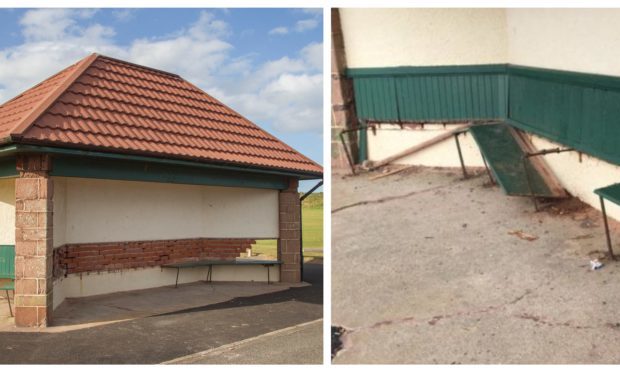 Victoria Park Pavilion has been vandalised