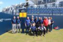 Golfing memories group members on the Open Championship first tee