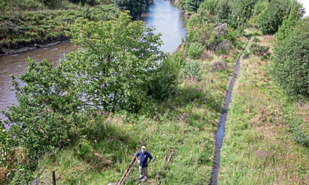 The site of the Levenmouth rail link.