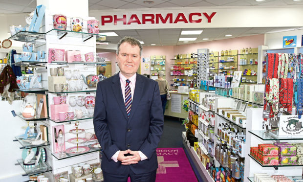 Davidsons Chemists managing director Allan Gordon. Image: Gareth Jennings/DC Thomson.