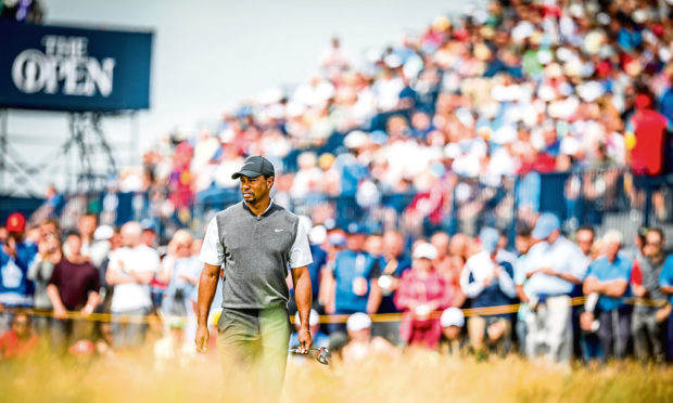 Tens of thousands of golf fans descended on Carnoustie to see global superstars such as Tiger Woods on the course.