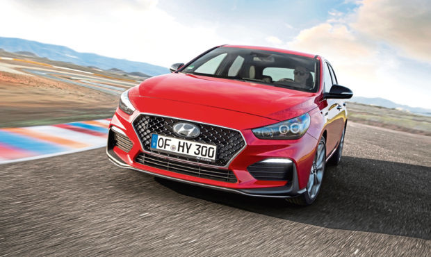 Undated handout photo of the new Hyundai i30 N Line.See PA Feature MOTORING News. Picture credit should read: Hyundai/PA. WARNING: This picture must only be used to accompany PA Feature MOTORING News.