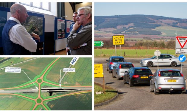 Plans to improve the notorious A90 junction went on display.