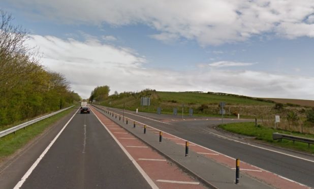 The A9 near Stanley turn off where the crash happened