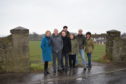 Lesley Laird MP, left, with Aberdour residents.