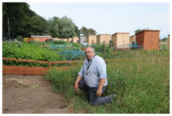 Allotment Officer Peter Duncan..