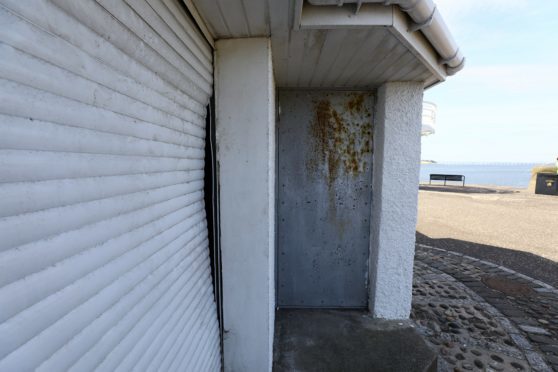 A roller door at the club's base has been kicked-in twice in just a few days