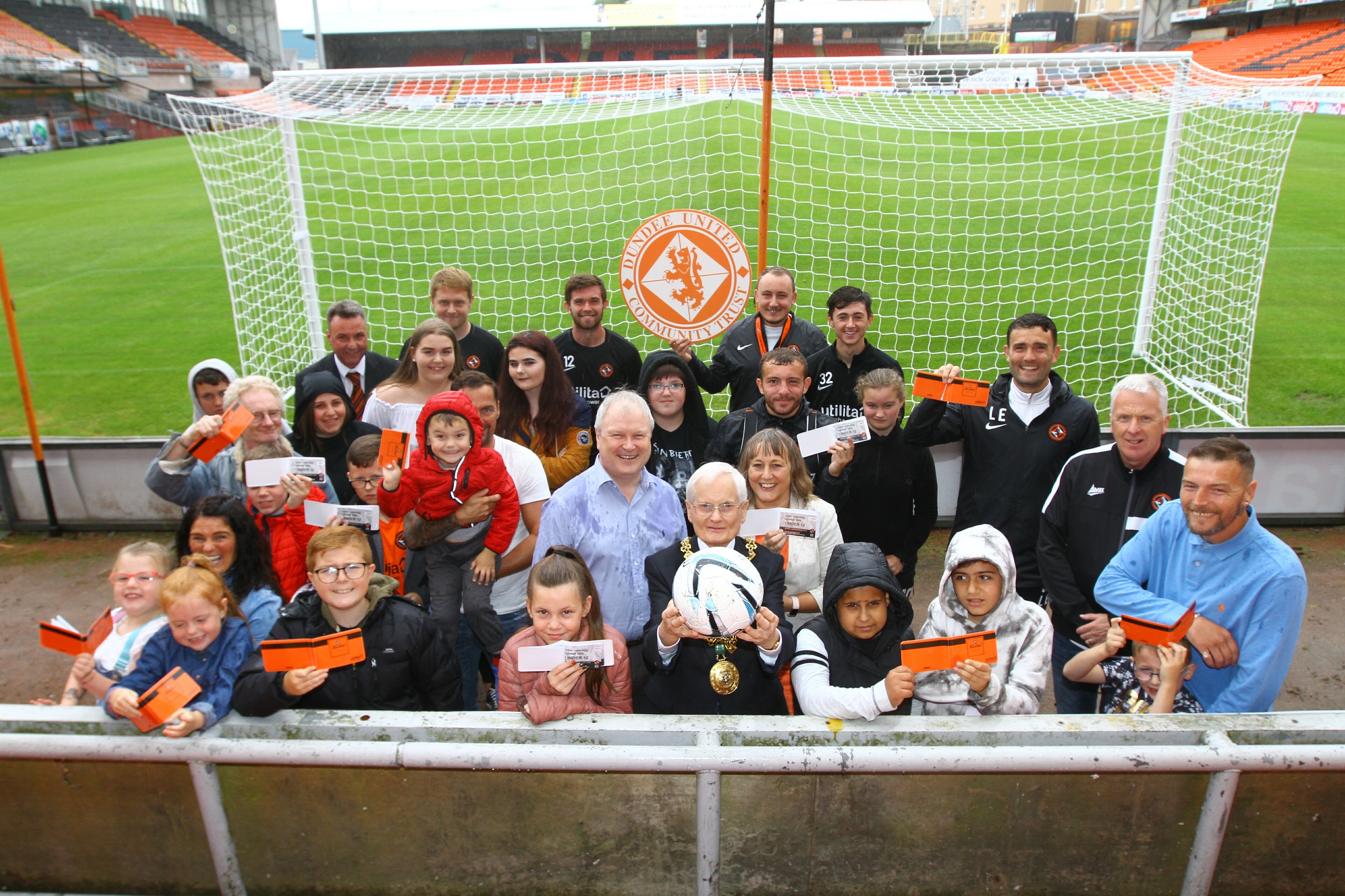 The Dundee United tickets for kids scheme, launched at Tannadice.