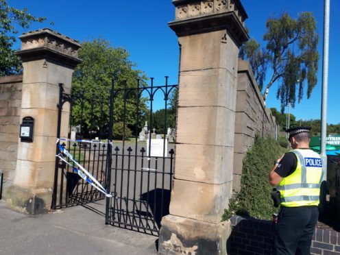 Eastern Cemetery was closed to the public all day on Saturday