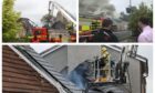 Firefighters tackle the Coaltown of Balgonie house blaze.