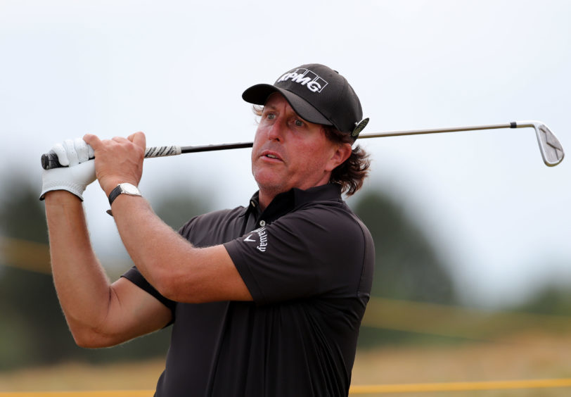 Phil Mickelson during preview day one of The Open Championship.