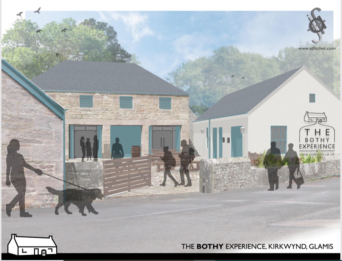 An artist's impression of The Gin Bothy Experience.