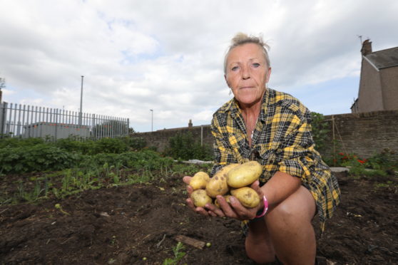 Laura Tierney of the Carnoustie Community Garden in Brown Street.