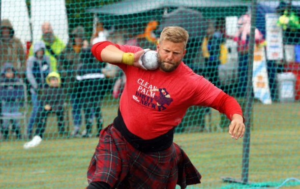 A competitor during at a previous St Andrews Highland Games.