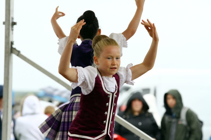 Highland dancing at St Andrews Highland Games.