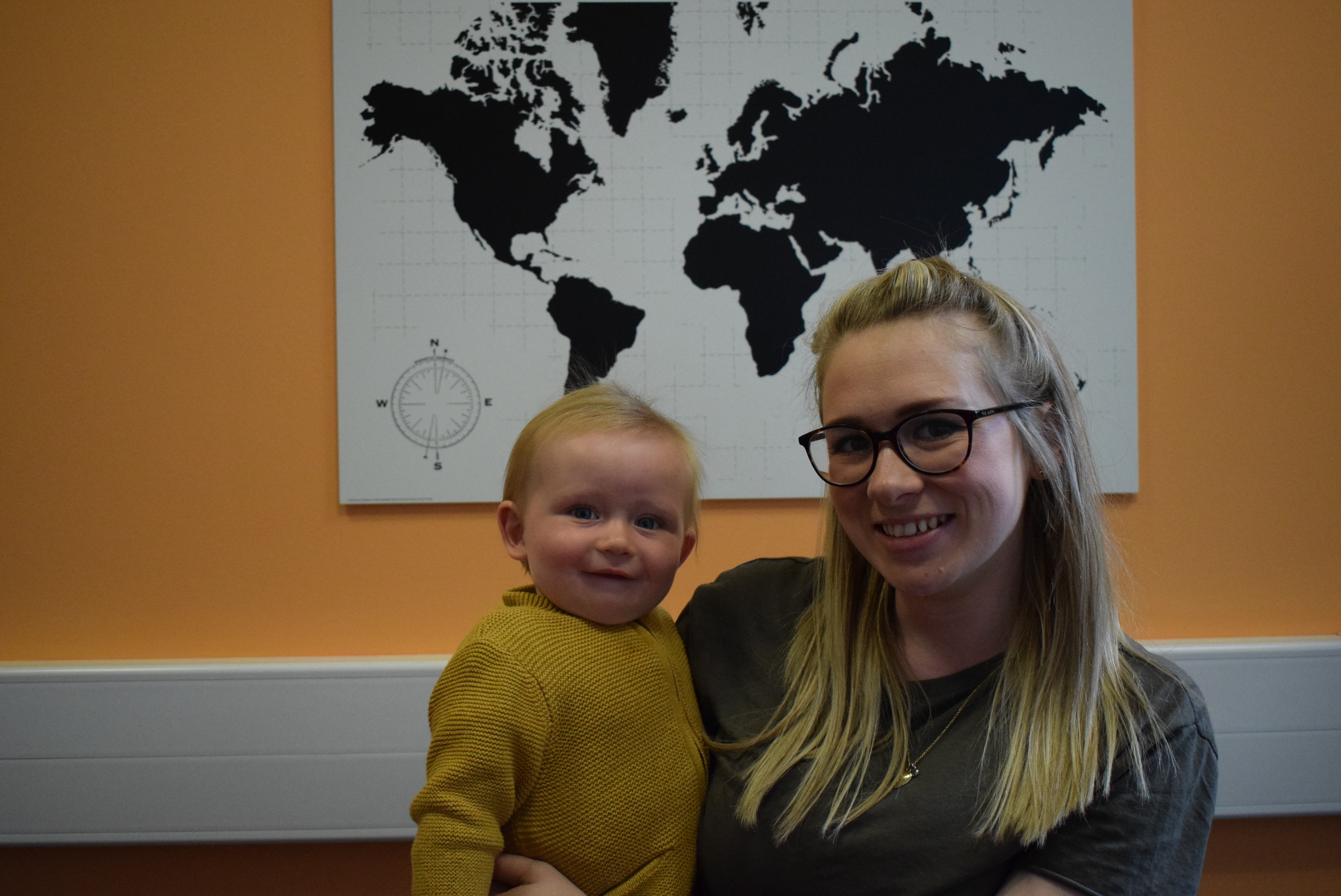 Hannah Manville and her son Freddie, who will pick up her degree from Abertay on Thursday.