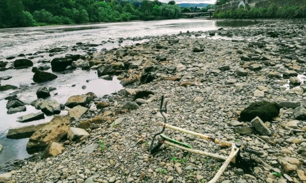 Clean-up of the River Tay unearthed some large items