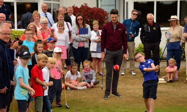 Justin Rose at Scotscraig in 2018