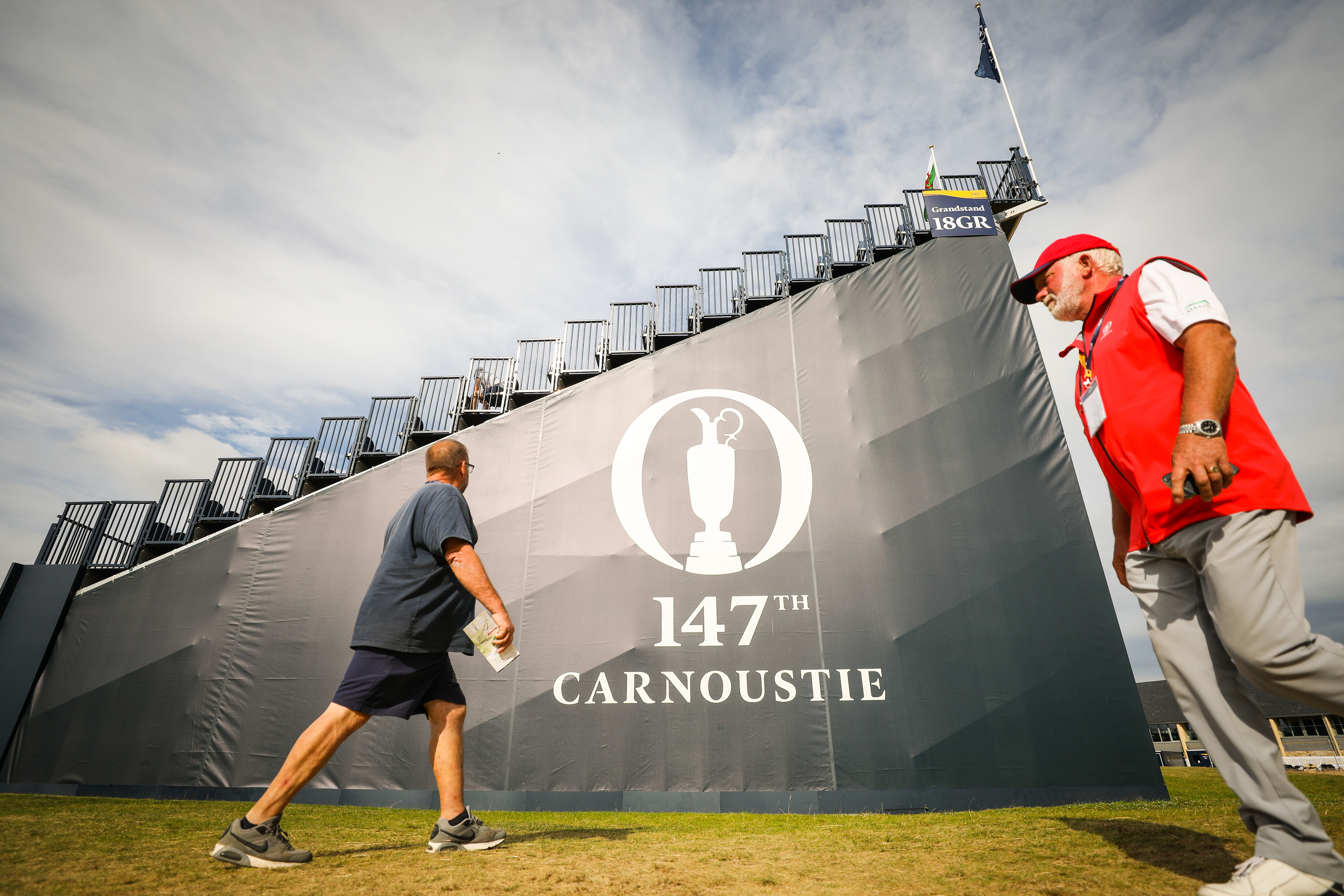 First practice day at The Open Championship at Carnoustie.