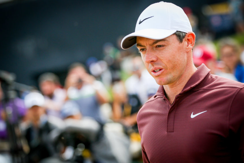 Rory McIlroy on day three of the 2018 Open.