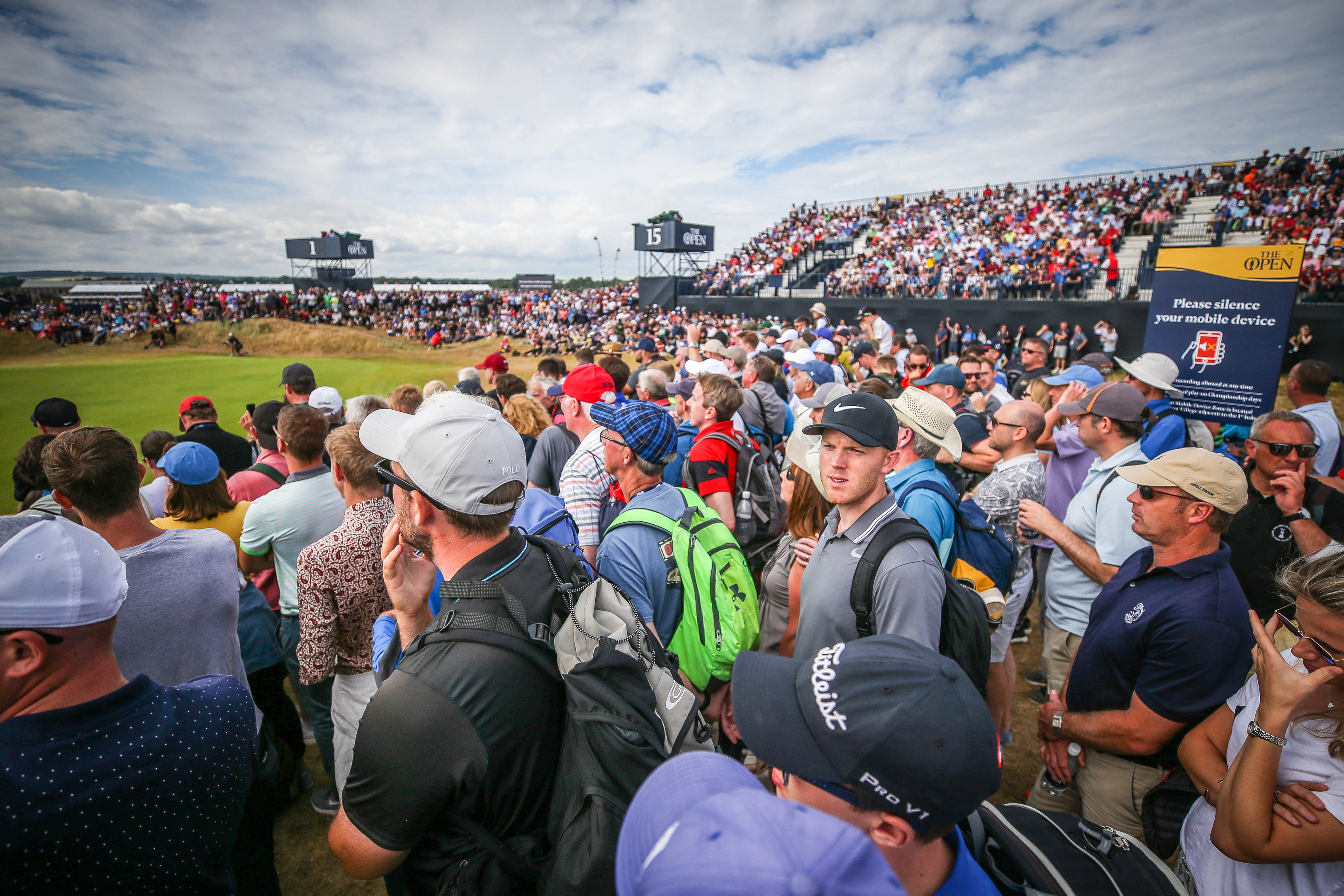 Carnoustie accommodated a record 172,000 spectators for the venue at last year's Open.